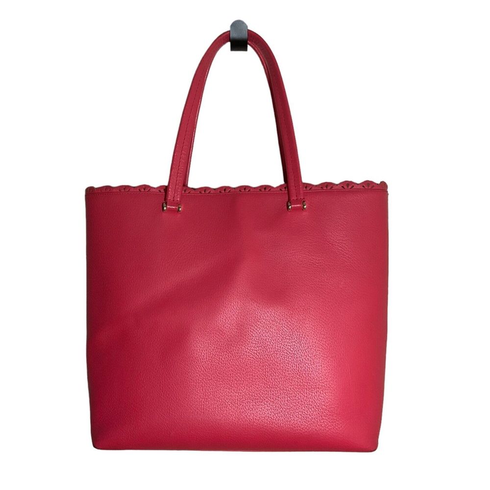 $429 Kate Spade Marjorie Fordham Court Large Leather Tote Scallop Edge Handbag - Picture 9 of 13